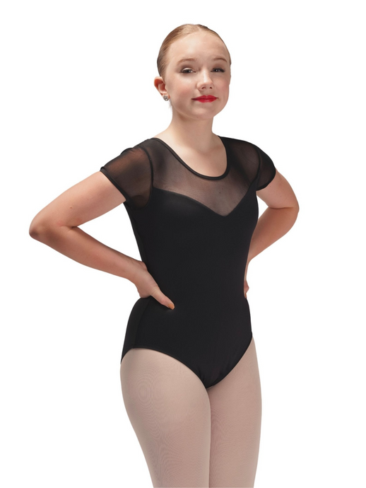 Mesh Crossed Back Leotard