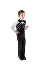 Boys Black Polka Dot Vest - Stardom Dance Costumes