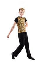 Boys Blackout Gold T-Shirt - Stardom Dance Costumes