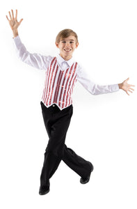 Boys Candy Striped Vest - Stardom Dance Costumes